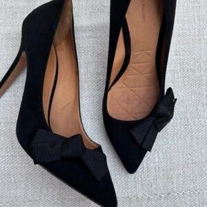 Valentino Elegant Black Bow Heels